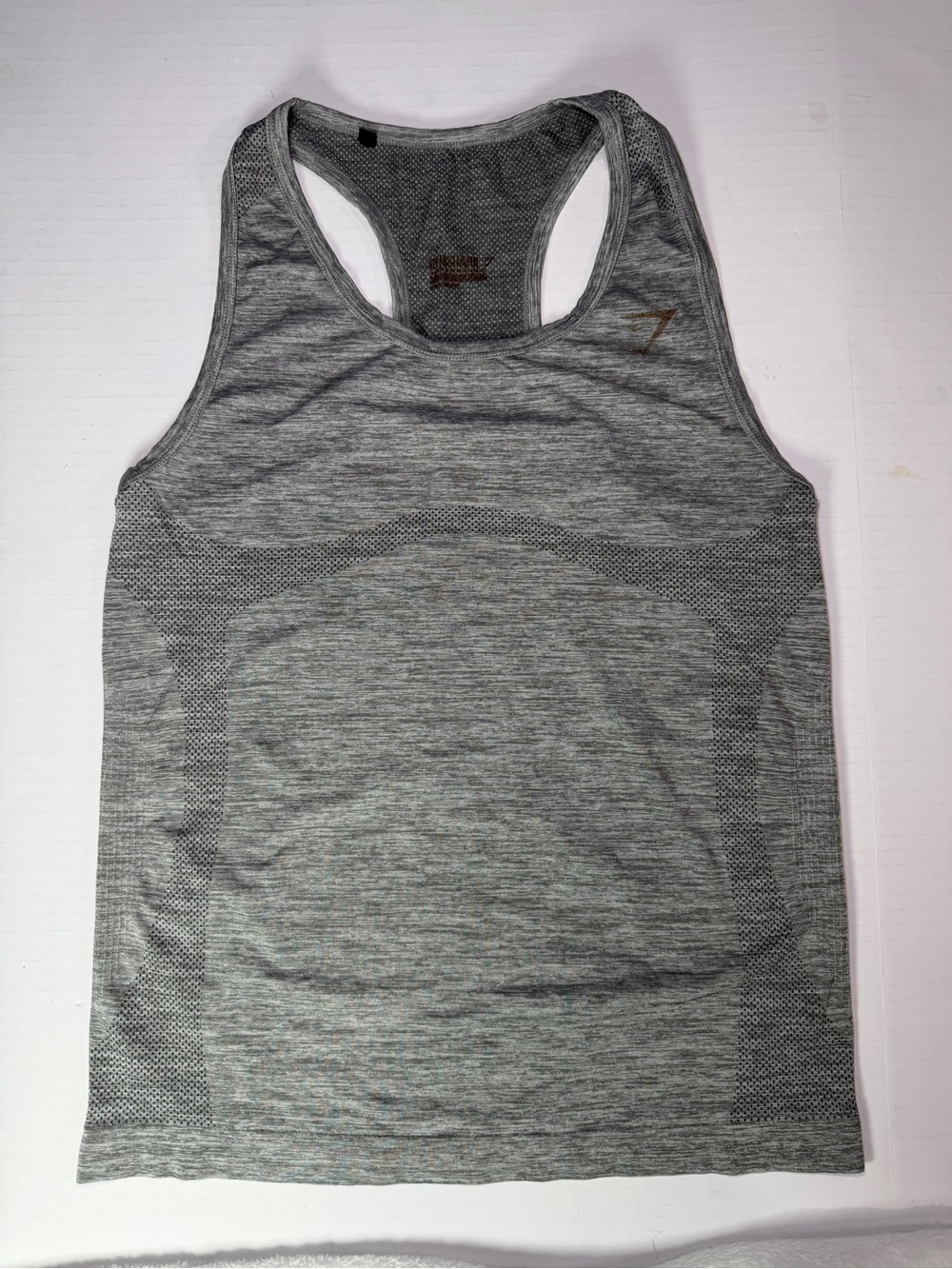 Gray Gymshark Racerback Tank Top Women’s Small Approx 15.5x23